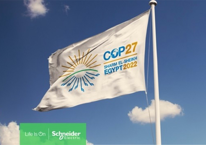 foto noticia Schneider Electric marca el inicio de la COP27 con un nuevo llamamiento y el compromiso de reforzar la colaboración público-privada